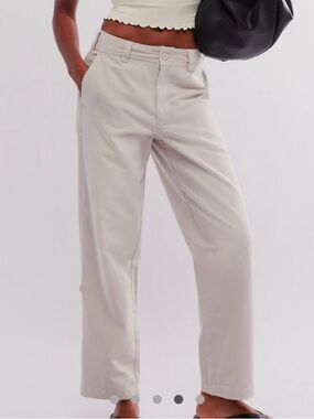 Free People Cleo Washed Chino in light beige